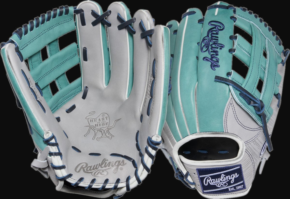 Rawlings Heart of the Hide ColorSync 10.0 PROR3039-6GSP Model 12.75" Baseball Outfield Glove [bgblk]
