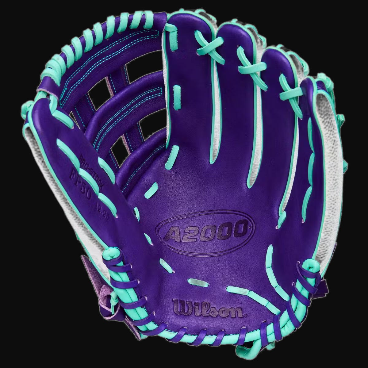 Wilson Fall 2025 A2000 FP50 SuperSkin Model 12.5" Outfield Fastpitch Glove [bgblk]