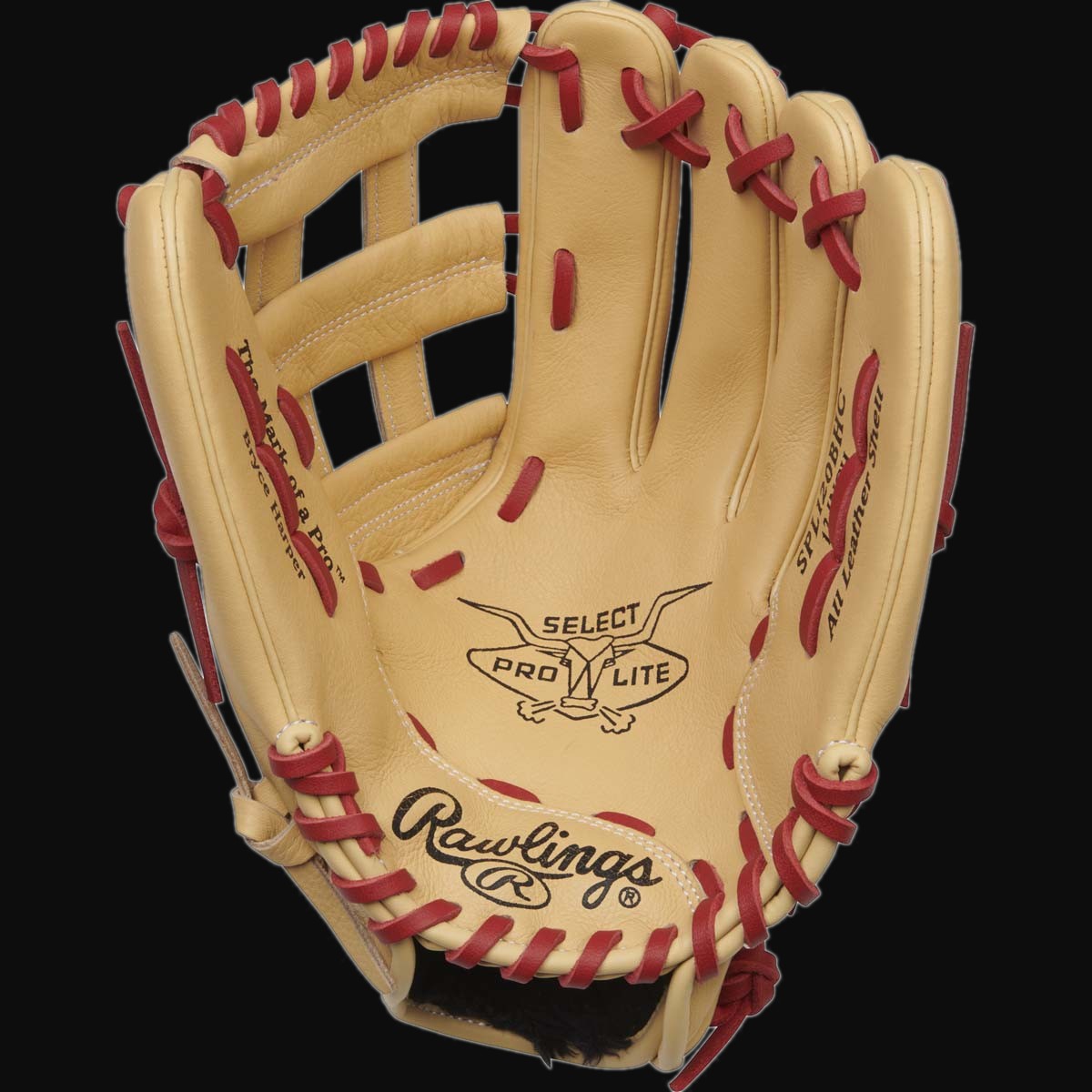 Rawlings Select Pro Lite Bryce Harper SPL120BHC 12" Baseball Fielders Glove [bgblk]