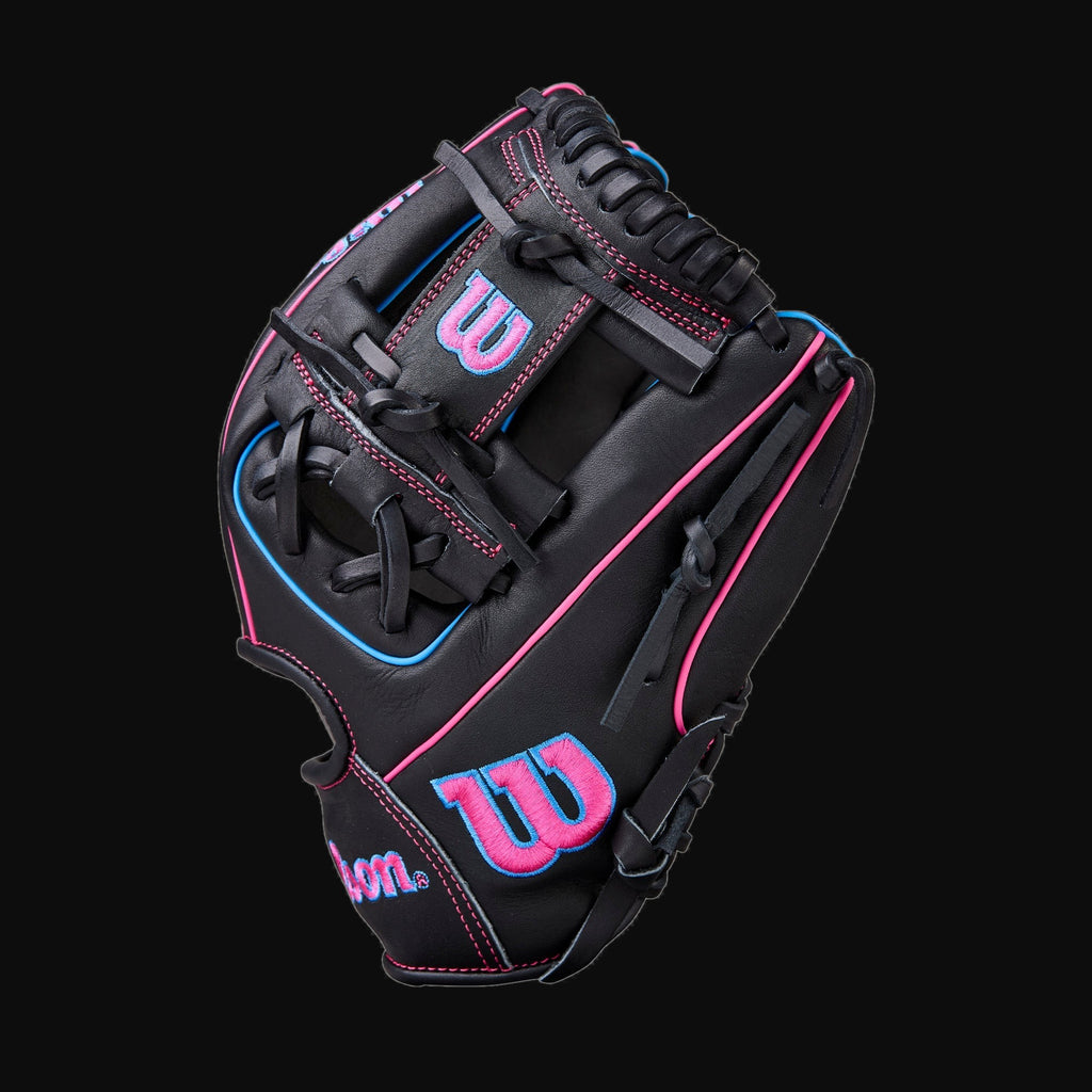 Wilson A1000 DP15 Pedroia Fit 11.5" Baseball Infield Glove [bgblk]