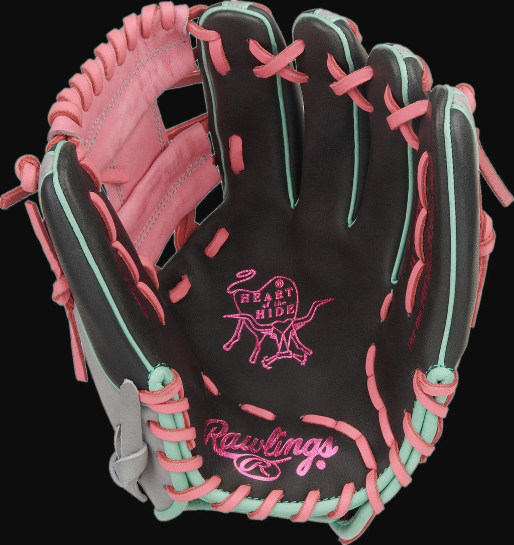 Rawlings Heart of the Hide PROR934-2DSP Model 11.5" Baseball Infield Glove [bgblk]