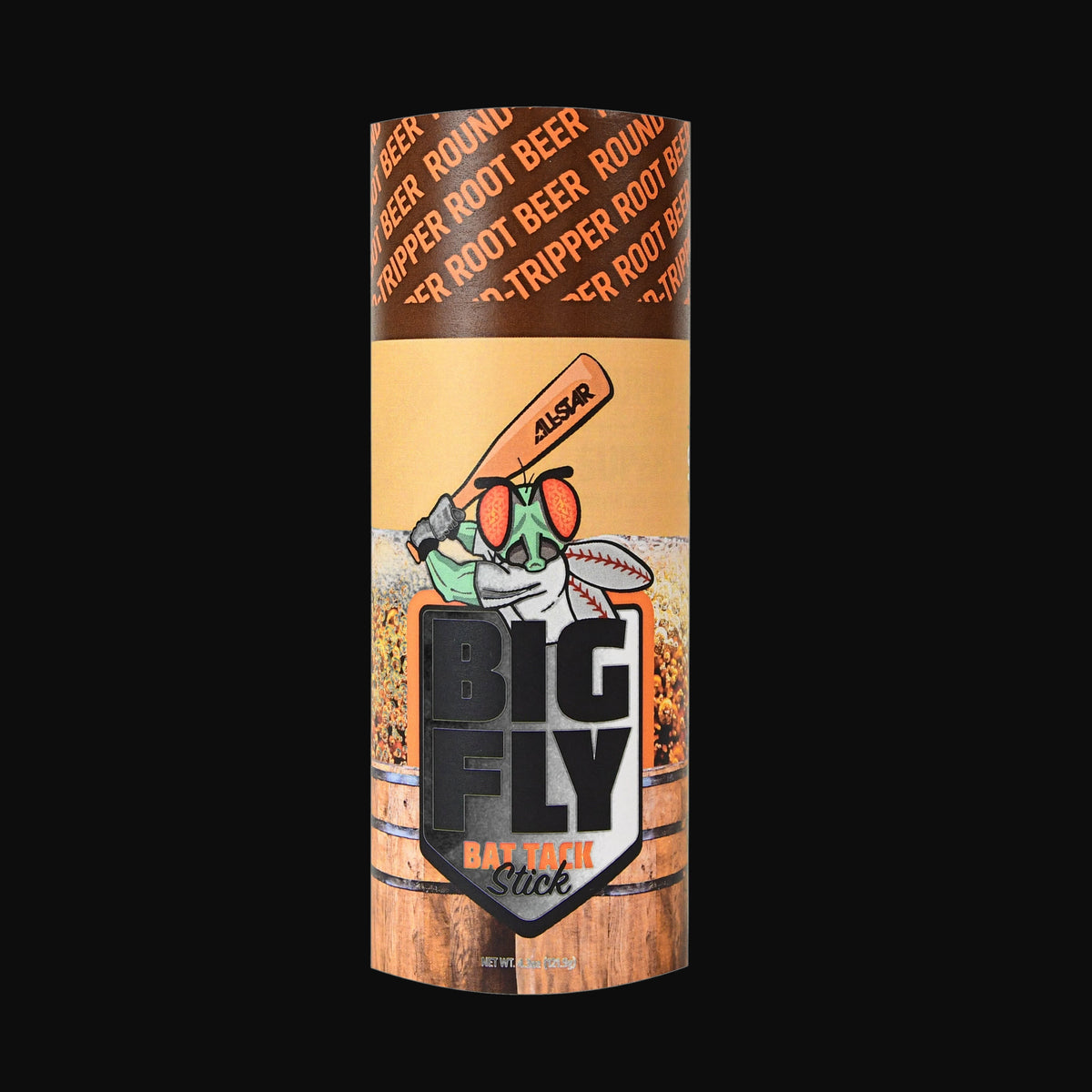 All-Star Big Fly Round-Tripper Root Beer Scented Bat Grip Stick [bgblk]