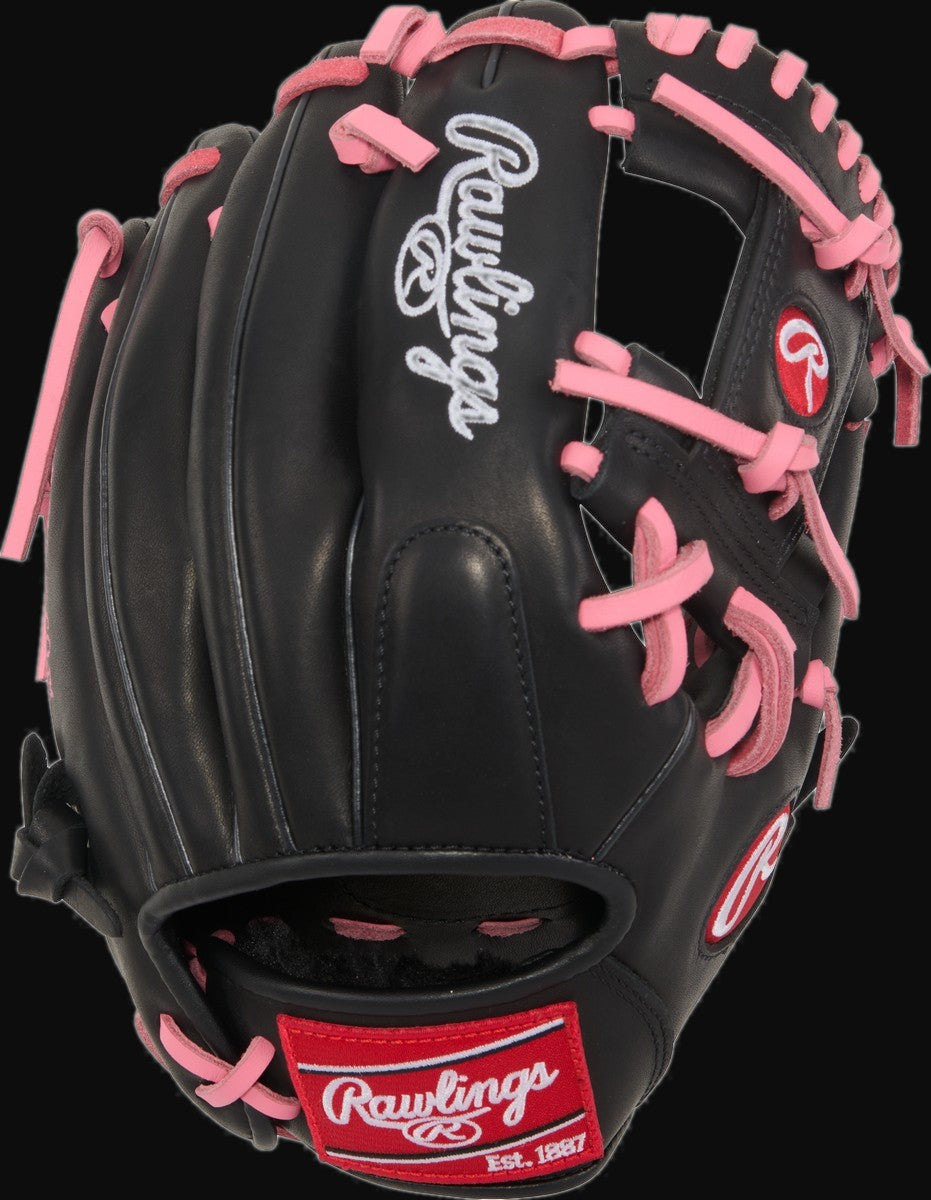 Rawlings R9 Series R91125U-2BP Model 11.25" Baseball Infield Glove [bgblk]