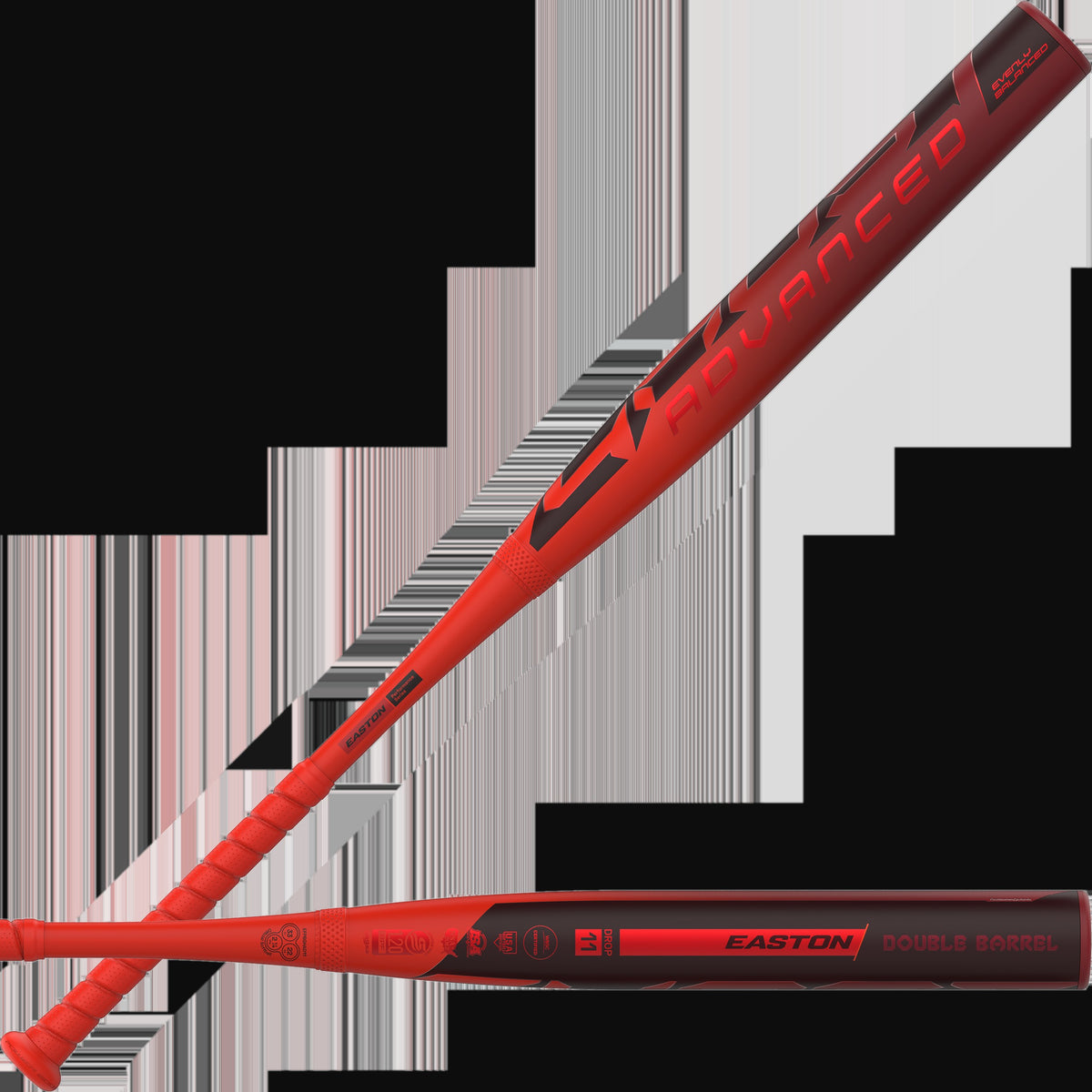 Easton 2026 Ghost Advanced 2-Piece Double Barrel Composite -11 Fastpitch Softball Bat [bgblk]