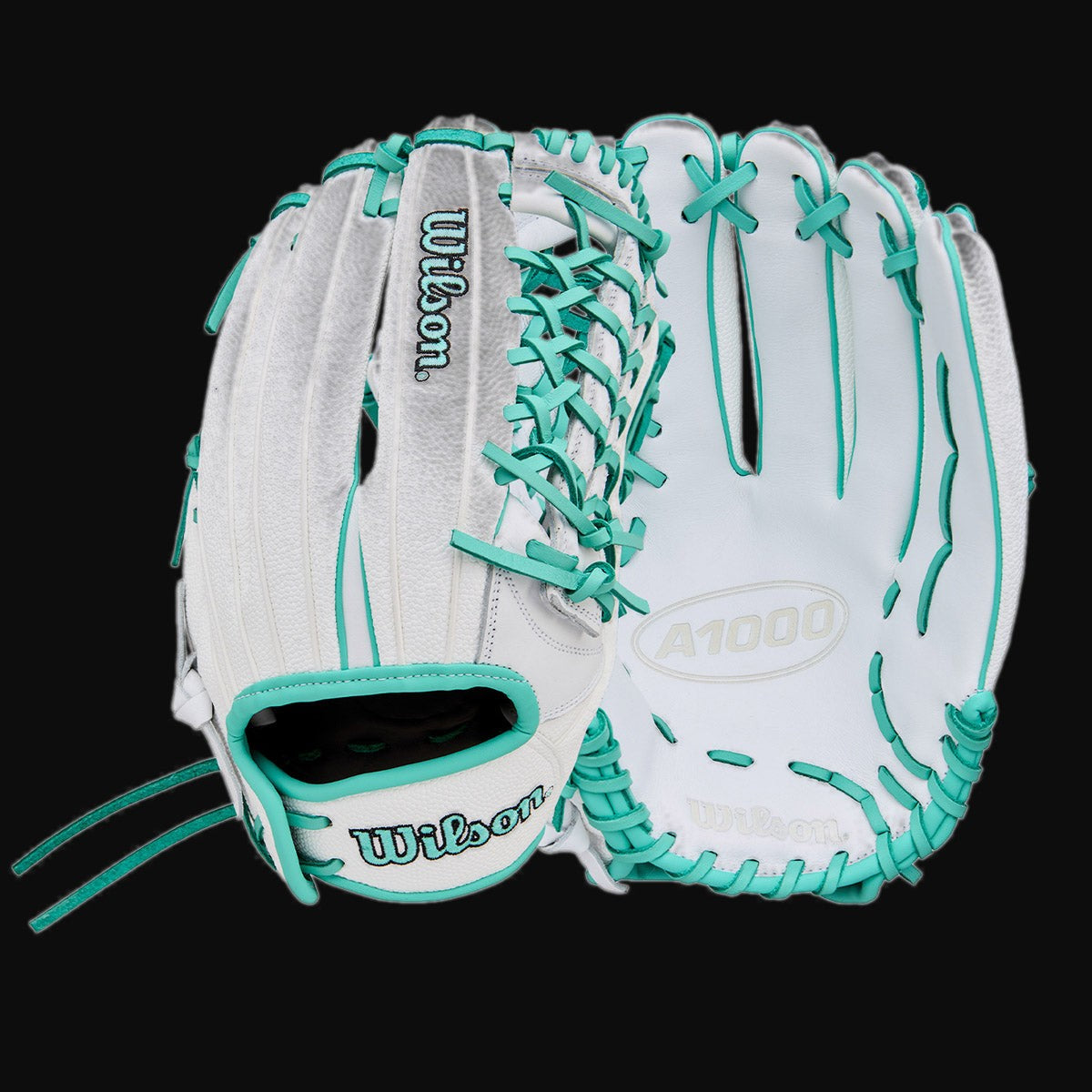 Wilson A1000 T125 Model 12.5" Fastpitch Outfield Glove with SuperSkin [bgblk]