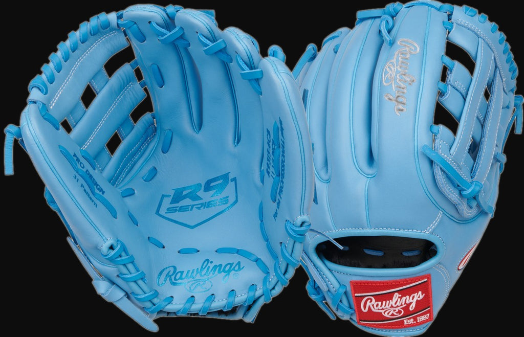 Rawlings R9 Series R9315-6CB Model 11.75" Baseball Infield Glove [bgblk]