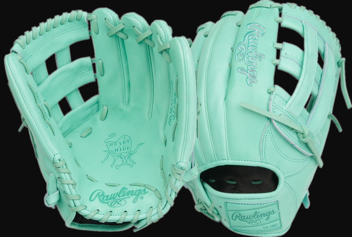 Rawlings Heart of the Hide PROR3039-6M Model 12.75" Baseball Outfield Glove [bgblk]