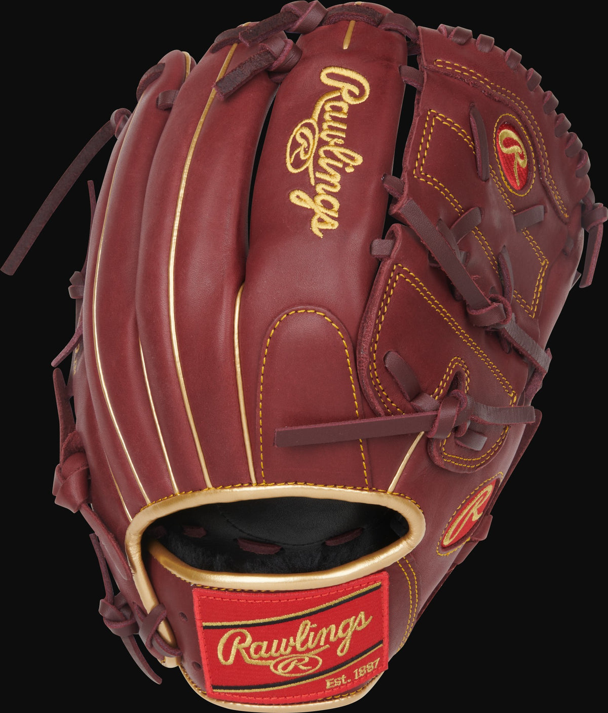 Rawlings R9 Series R9206-9SH Model 12" Baseball Pitcher Glove [bgblk]