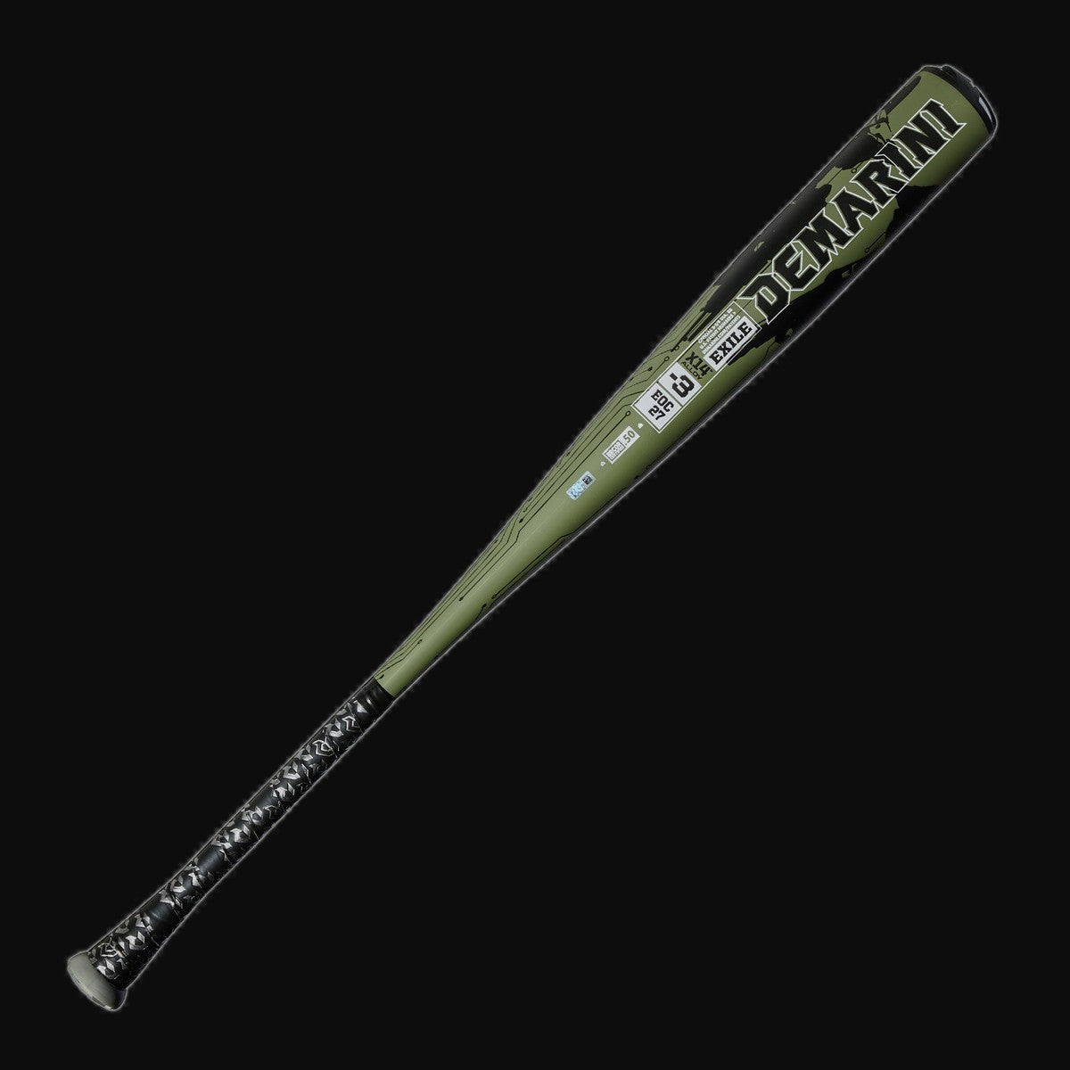 DeMarini 2027 Exile -3 BBCOR 1-Piece Alloy Baseball Bat [bgblk]