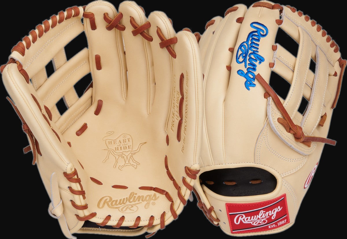 Rawlings Heart of the Hide PROR3039-6CDT 12.75" Outfield Baseball Glove [bgblk]