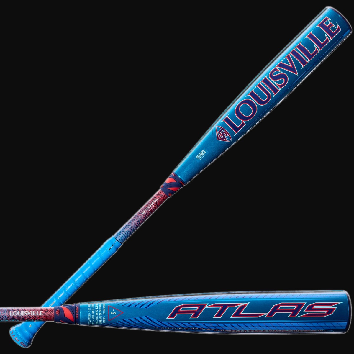 Louisville Slugger 2027 Atlas Hybrid -3 BBCOR 2-Piece Baseball Bat
