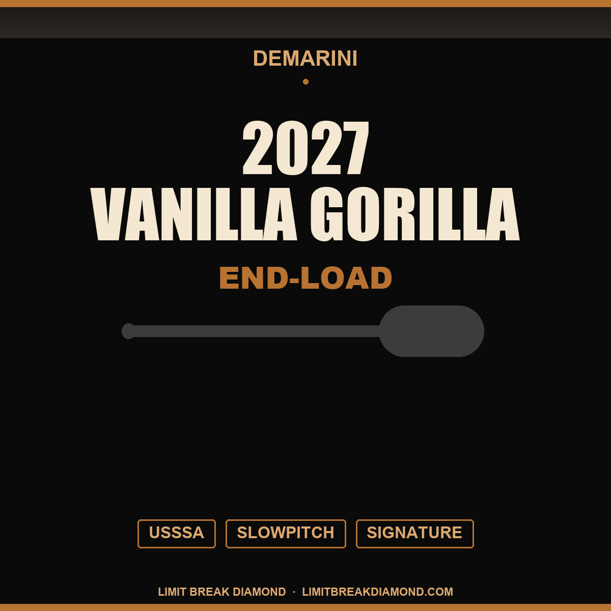 2027 DeMarini Vanilla Gorilla End-Load USSSA Slowpitch Softball Bat