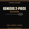 Louisville Slugger Genesis 2-Piece Balanced USSSA Slowpitch Softball Bat