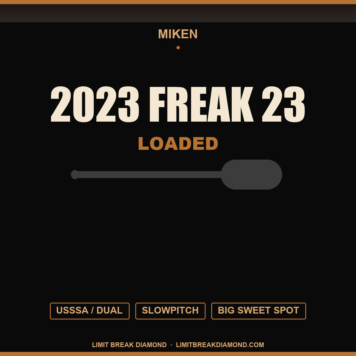 Miken Freak 23 Loaded USSSA / Dual-Stamp Slowpitch Softball Bat